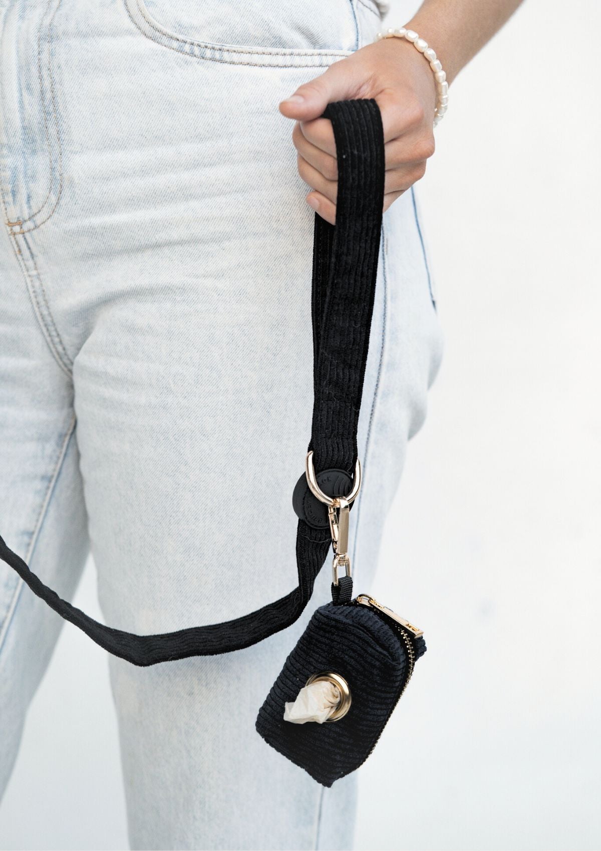 Bella Cord Leash - Black