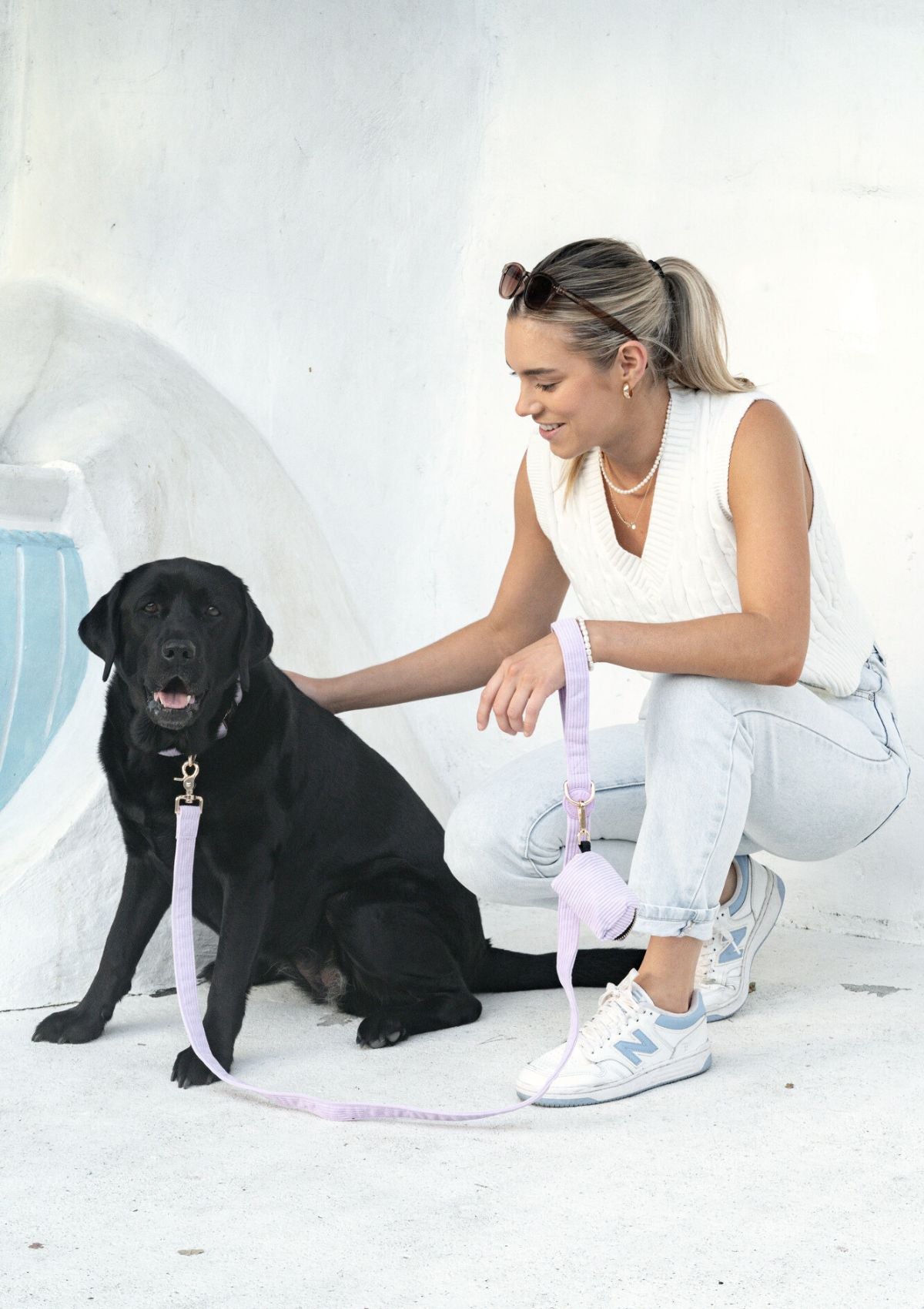 Bella Cord Leash - Lavender