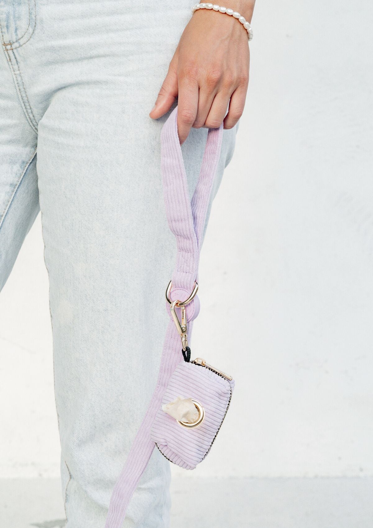 Bella Cord Leash - Lavender