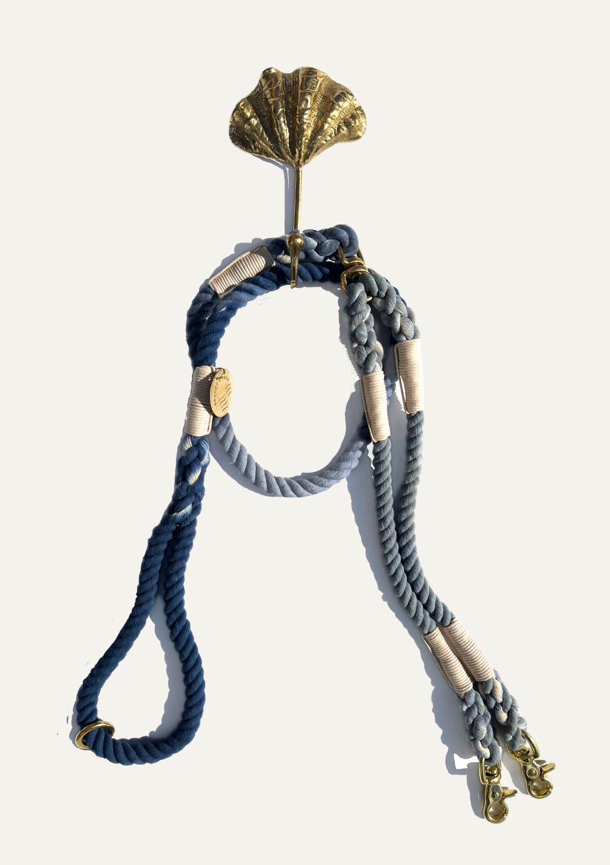 Split Leash Organic Rope Leash - Ocean Ombre