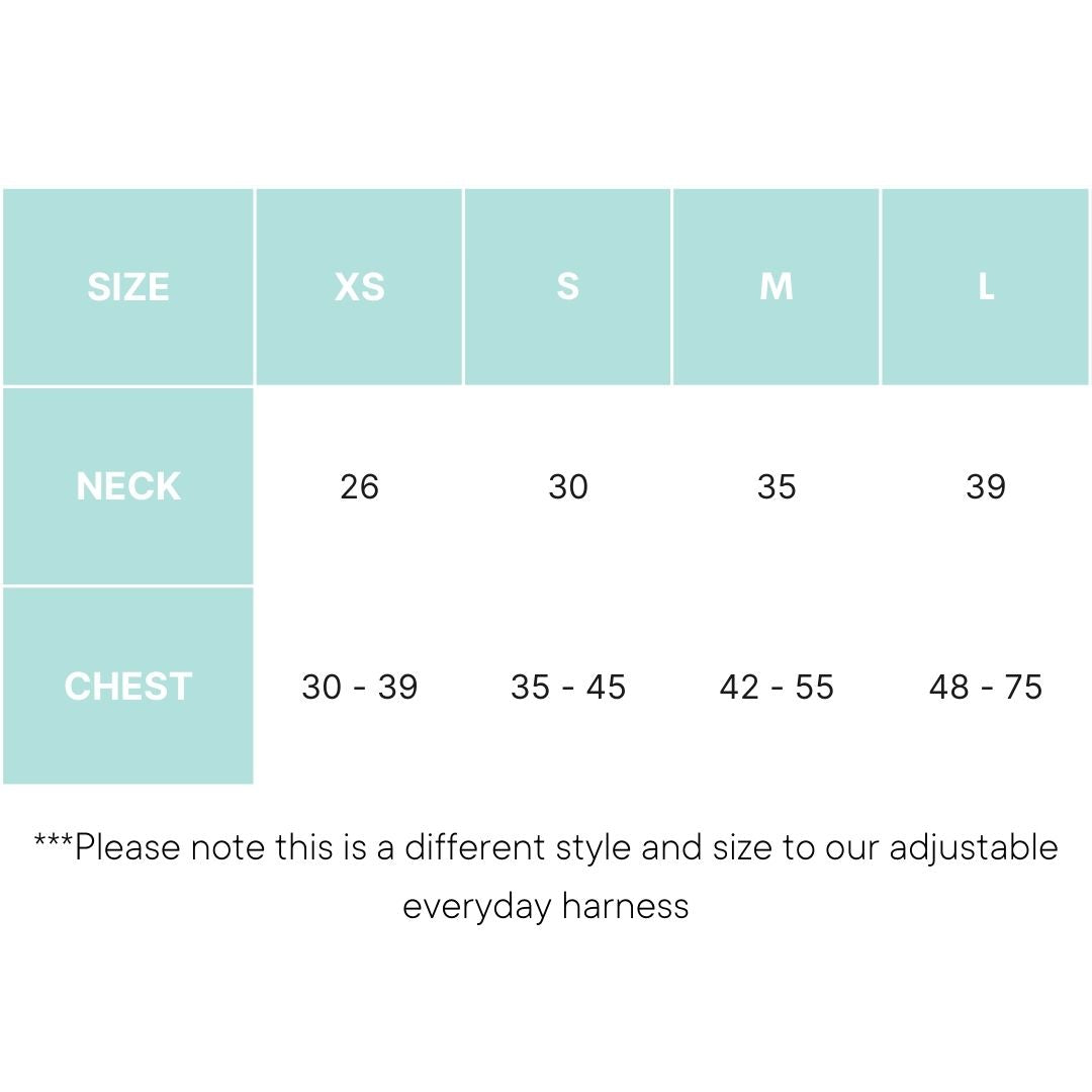 Reversible Two Prints Chest Harness - Melon