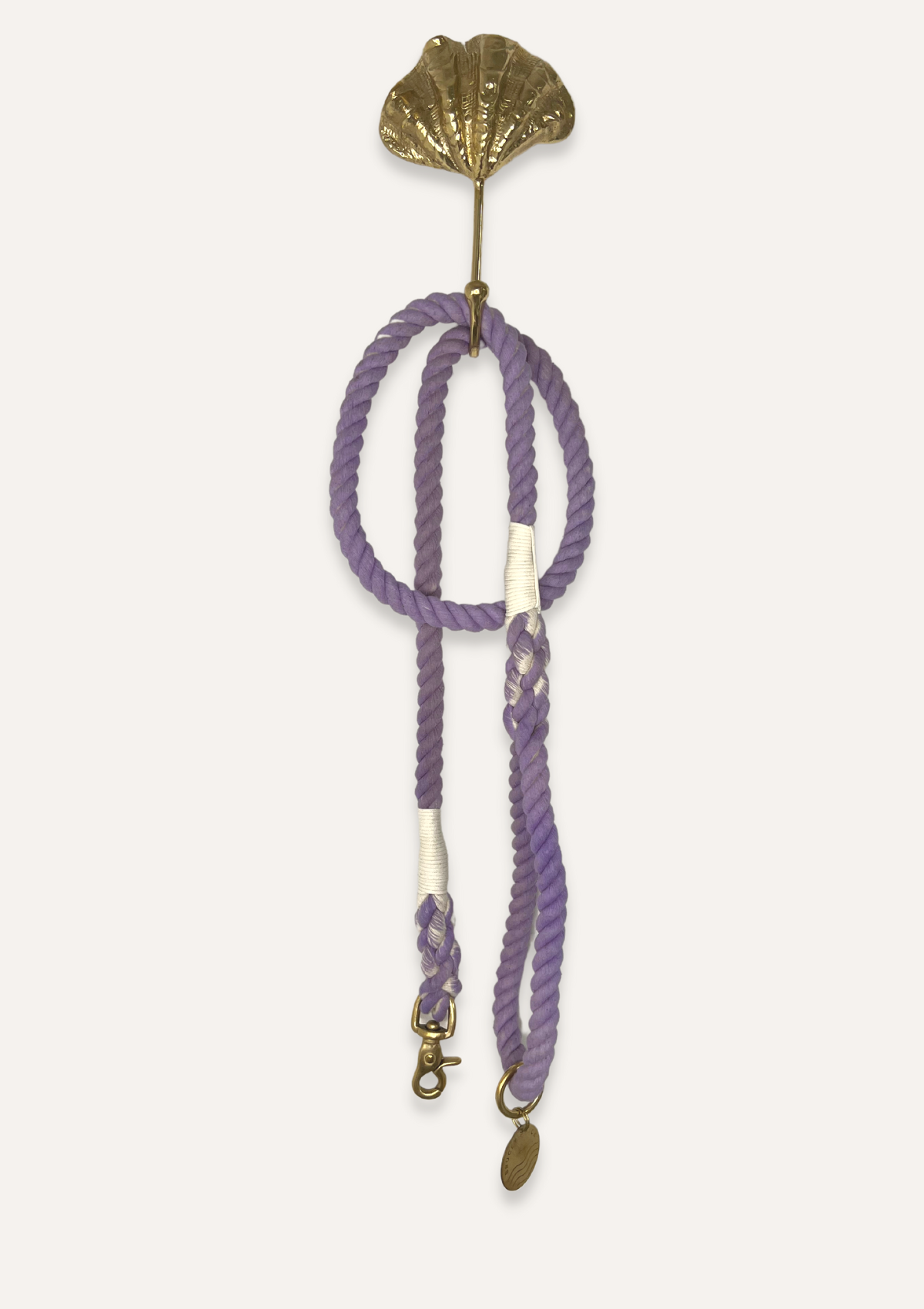Organic Cotton Rope Leash - Lavender