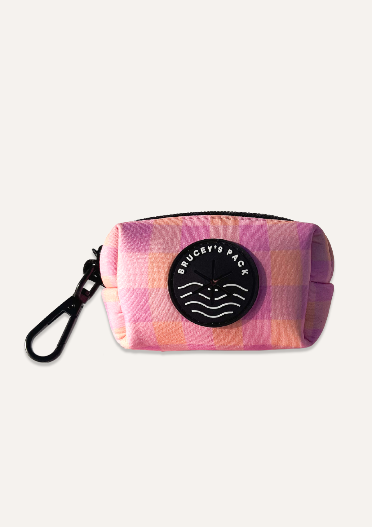 Miami Gingham Poop Bag Holder