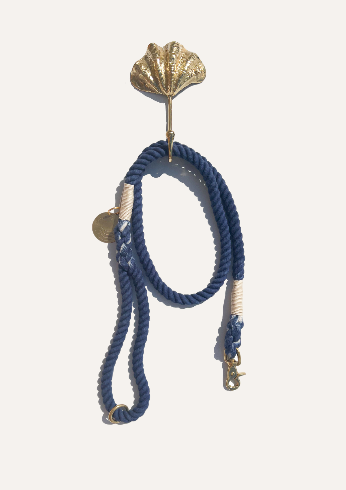 Organic Cotton Rope Leash - Blueberry