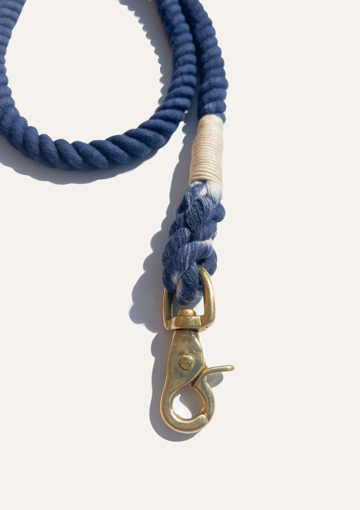Organic Cotton Rope Leash - Blueberry