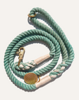 Organic Cotton Rope Leash - Sage Green