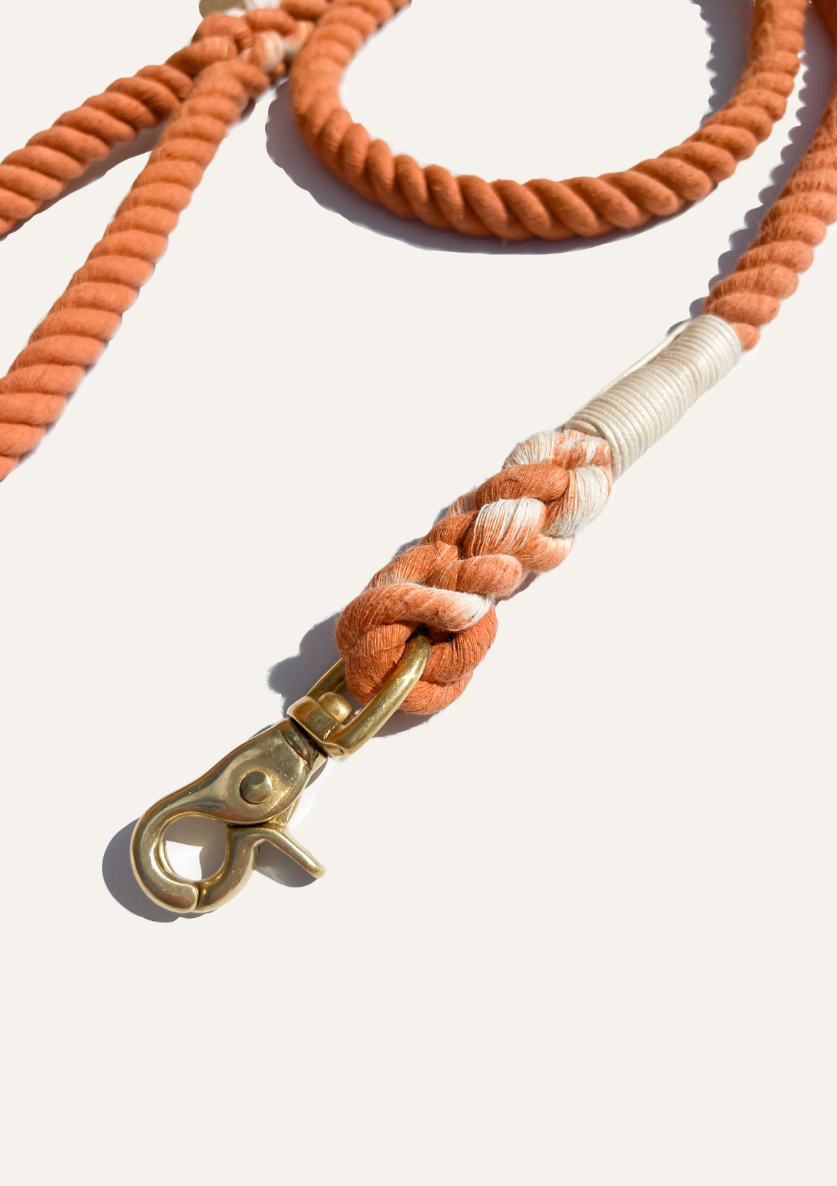 Organic Cotton Rope Leash - Terracotta