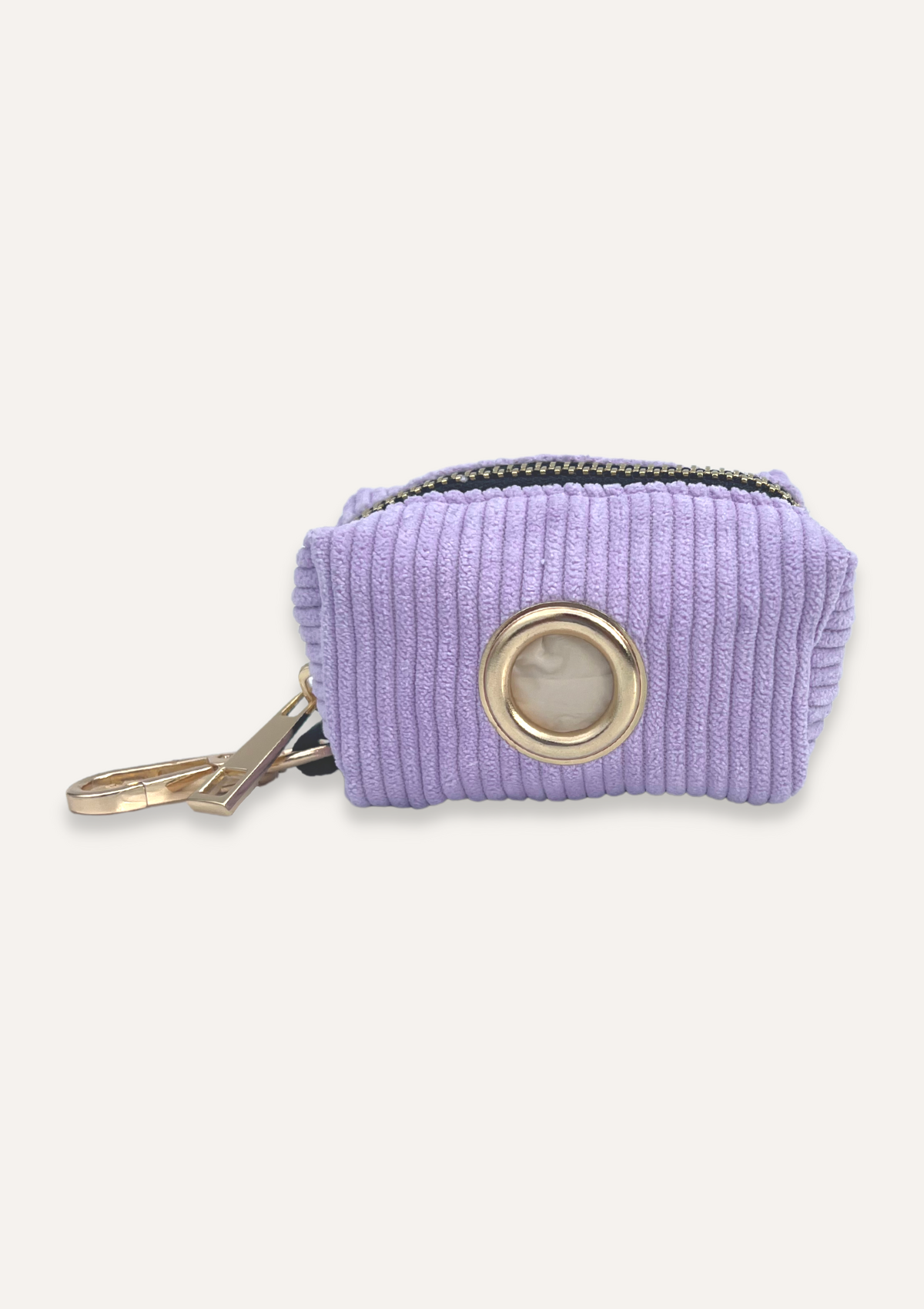 Bella Corduroy Poop Bag Holder - Lavender