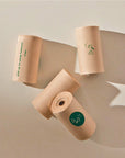 Certified 100% Compostable Dog Waste Bag 15 Bag Rolls - 4 Rolls